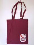 Torba bawełniana w kolorze burgund – małe logo ZNP