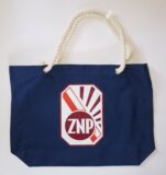 Torba plażowa w kolorze niebieskim z logo ZNP